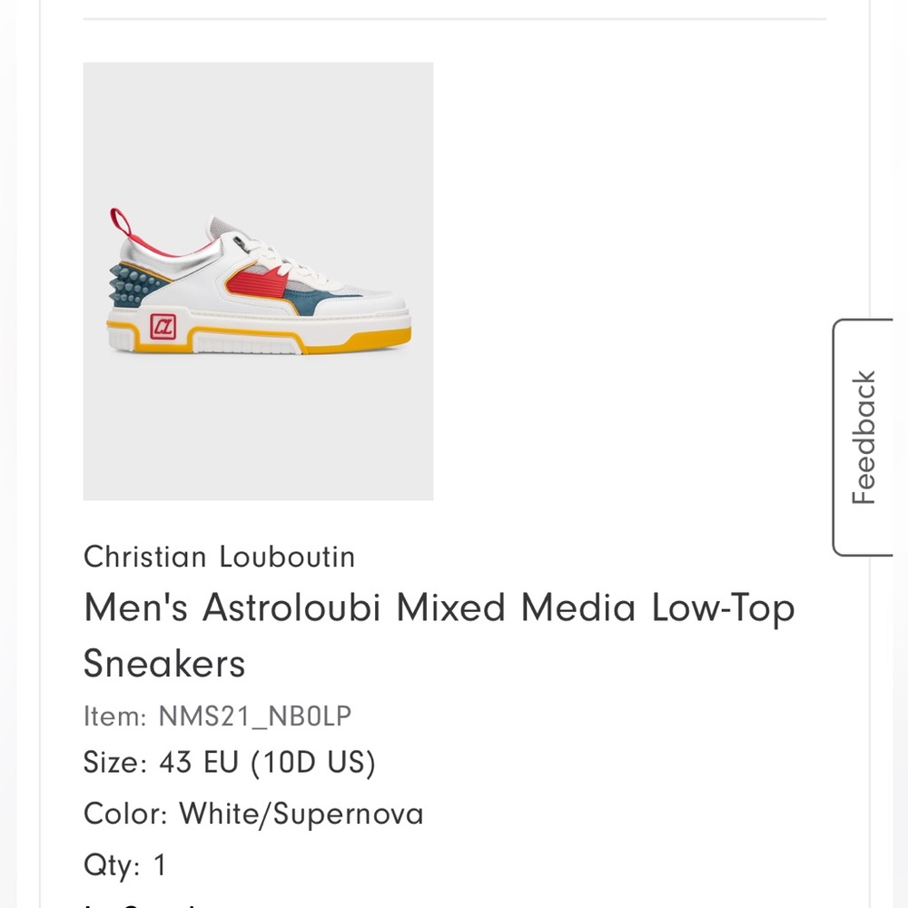 Men’s White/Supernova sneakers brand new